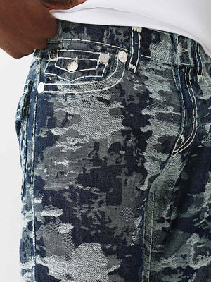 True Religion Jeans Jqd Stacked Billy Flap Super T Body Rinse
