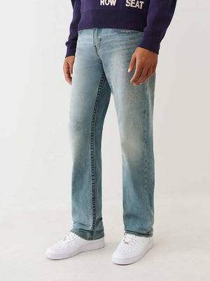 True Religion Jeans Ricky Sn Flap 34In Rhythm Rush Light Wash