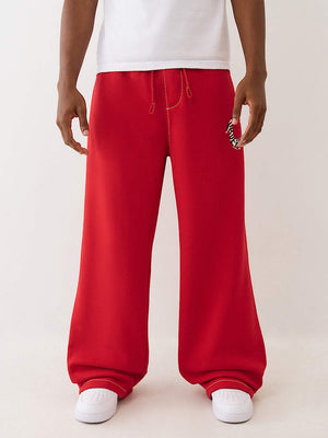 True Religion Sweatpants Hs Paint Big T Sweats Trv Red