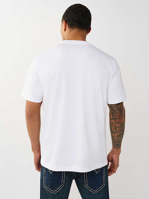 True Religion T-Shirt Ss World Tour Champs Optic White