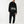 True Religion Relaxed Hoodie Stretch Arch Jet Black