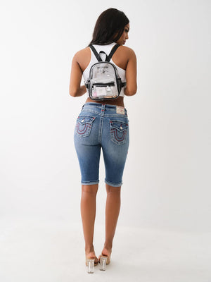 True Religion Big T Bag Backpack Clear