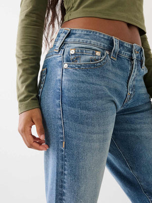 True Religion Jean Ladies Bobbi Baggy Jean Medium Wash