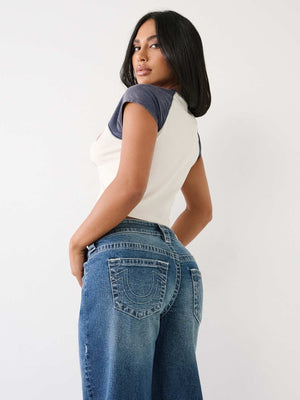 True Religion Jeans Bobbi Baggy Dark Wash