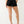 True Religion Jennie Mr Curvy Rolled Short 2Sb Black Rinse