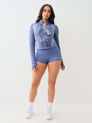 True Religion Og Srs Tight Zip Through Grey Blue