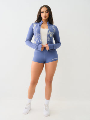 True Religion Og Srs Tight Zip Through Grey Blue