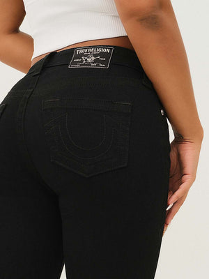 True Religion Jeans Jennie Mr Curvy Skinny Black Rinse