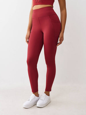 True Religion Leggings Truly Snatched Biking Red