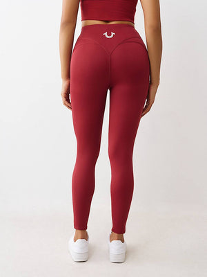 True Religion Leggings Truly Snatched Biking Red