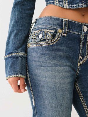 True Religion Jeans Ladies Ricki Super QT Dark Wash