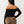 True Religion Crew Off The Shoulder Rib Top Jet Black
