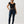 True Religion Half Zip Cap Sleeve Rib Top Jet Black