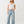 True Religion Half Zip Cap Sleeve Rib Top Optic White