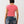 True Religion Half Zip Cap Sleeve Rib Top Sunkist Coral