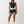 True Religion French Terry Hot Shorts Black / White