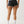 True Religion French Terry Hot Shorts Black / White