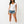 True Religion Crystal Low Plunge Ss Tee Optic White
