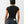 True Religion Tr Plated Keyhole Cap Slvs Top Jet Black