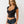 True Religion Front Twist Cap Sleeve Top Jet Black