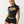 True Religion Sporty Frnt Cut Out Top Jet Black