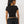 True Religion Sporty Frnt Cut Out Top Jet Black