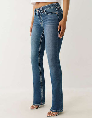 True Religion Rhinestone Billie St Flap Supt Periwinkle Peace