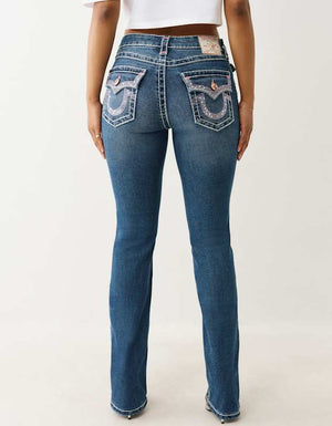 True Religion Rhinestone Billie St Flap Supt Periwinkle Peace