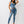 True Religion Scoop Neck Denim Top Royal Indigo