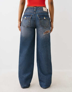 True Religion Relaxed Straight Mr Flap Breeze Aqua