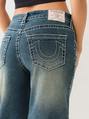 True Religion Bobbi Baggy Big T Emerald Fade