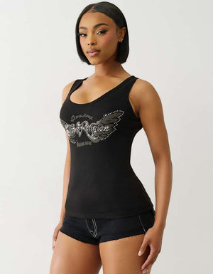 True Religion Heritage Classic Tank Jet Black