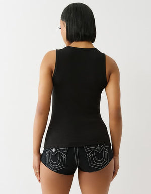 True Religion Heritage Classic Tank Jet Black