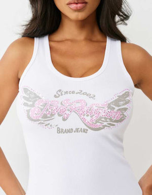 True Religion  Heritage Classic Tank Optic White