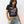 True Religion Crystal Leopard Baby Tee Jet Black