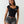 True Religion Lettuce Hem Off Shoulder Top Jet Black