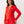 True Religion Lurex Buddha Zip Up Hoodie Flame Scarlet