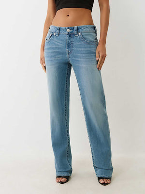 True Religion  Elastic Ricki Relaxed St Flap Beach Fire