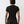 True Religion Rib Cap Sleeve V Neck Top Jet Black