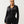 True Religion Velour Crystl Srs Shrunken Zip Jet Black