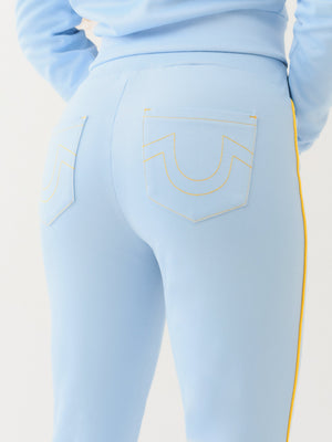 True Religion Sporty Bootcut Track Pant Cerulean Blue