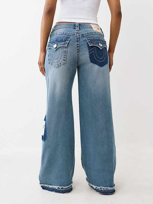 True Religion Jeans Rip Repair Jessie F Big T Happy Breeze