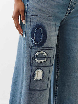 True Religion Jeans Rip Repair Jessie F Big T Happy Breeze
