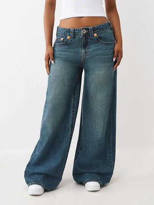True Religion Jeans Embroidery Jessie Super Ocean Voyage
