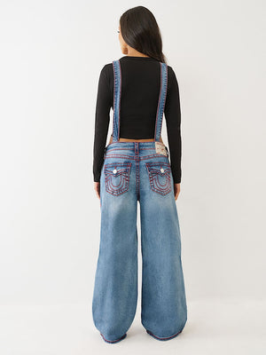 True Religion Denim Overall Big T Sunflower Glow