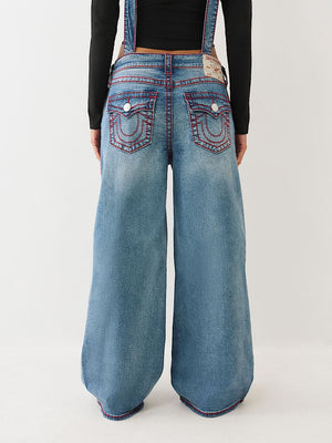 True Religion Denim Overall Big T Sunflower Glow