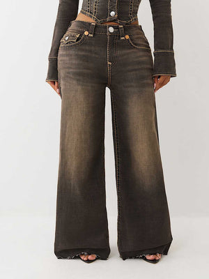 True Religion Jeans Jessie Super Flap Sup T Cocoa Crumble