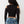 True Religion Top Branded Rib Cut Out Long Slvs Jet Black