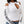True Religion Top Branded Rib Cut Out Long Slvs White