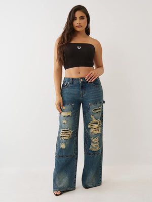True Religion Top Hs Seamless Bandeau Jet Black